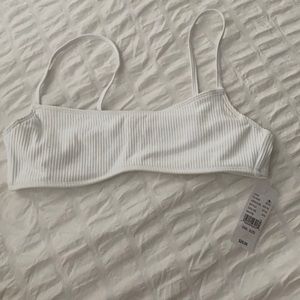 White LA Hearts Underwire Bikini Top